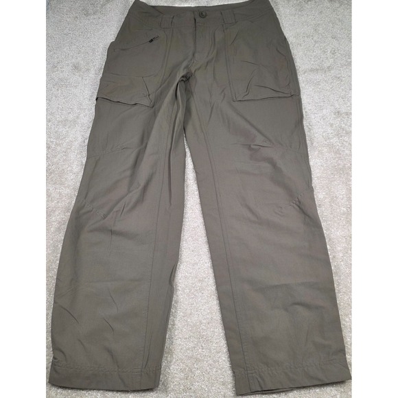 REI Pants Womens 10 Petite Cargo Hiking Brown Pockets‎ UPF 50+ Utility Outdoor - Picture 1 of 8